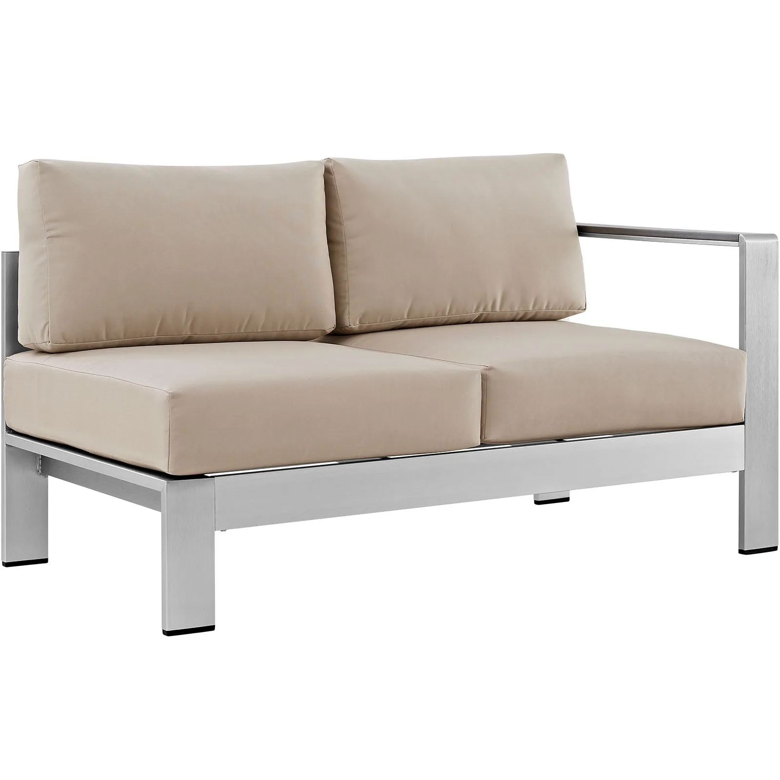 Coast 4 Piece Outdoor Patio Aluminum Sofa Set