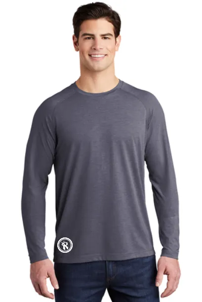 PosiCharge Tri-Blend Wicking Raglan Long Sleeve Tee